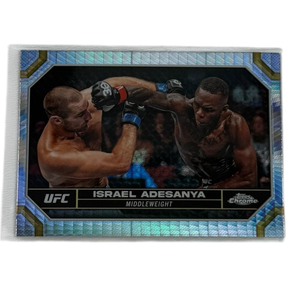 Israel‎ Adesanya 2024 Topps Chrome UFC Prism Refractor #81